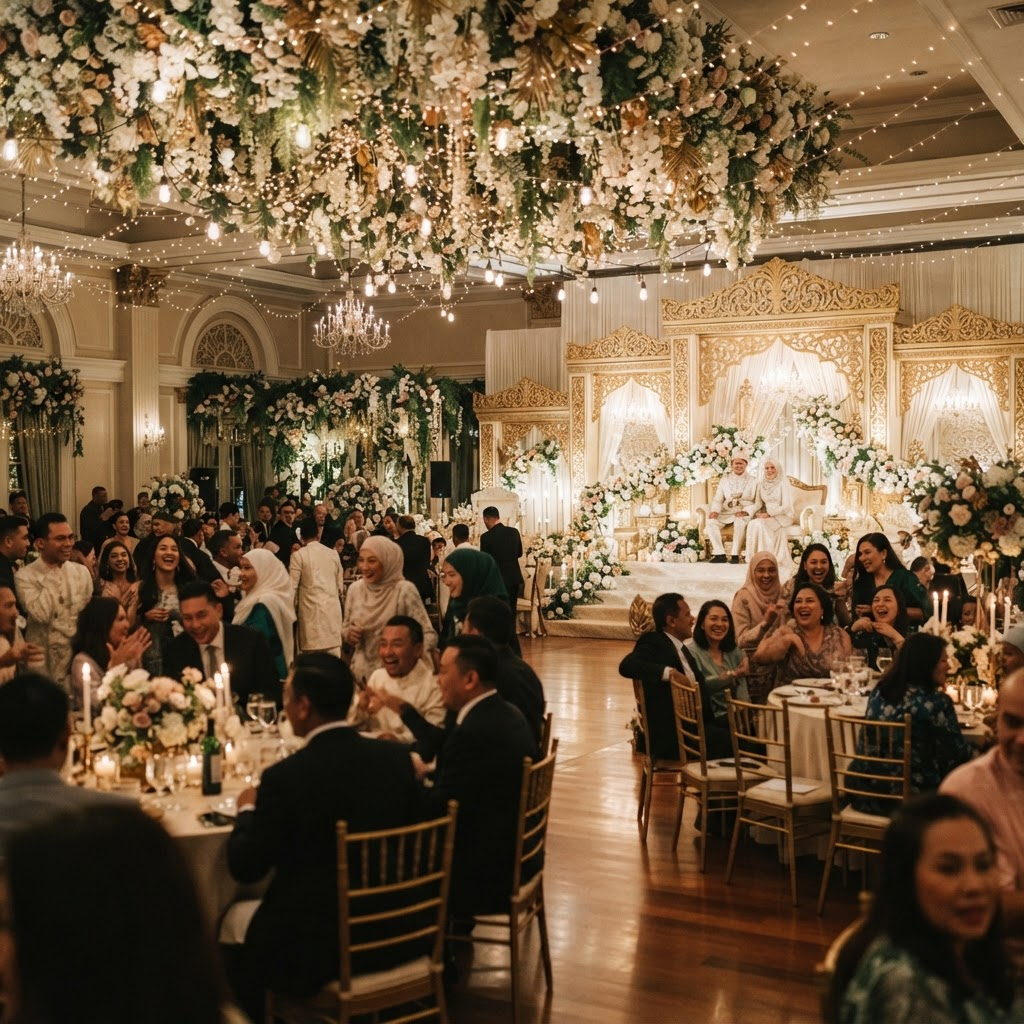 Wedding reception atmosphere