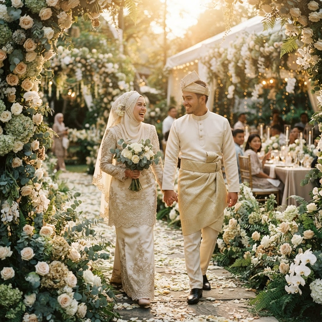 Bride and groom portrait